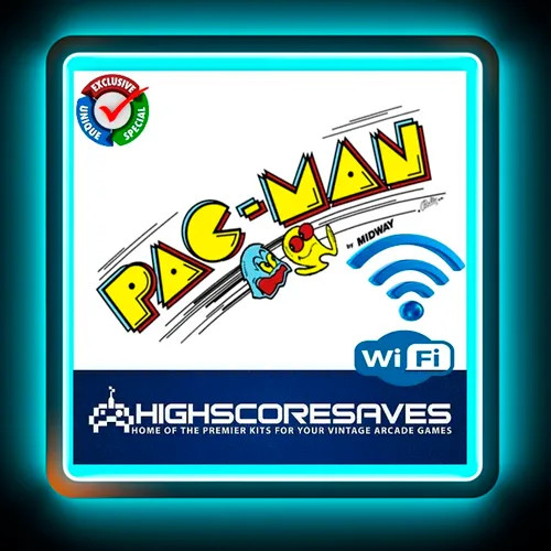 WiFi Enabled Pacman Free Play and High Score Save Kit