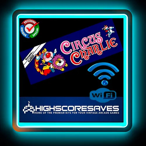 WiFi Enabled Circus Charlie Free Play and High Score Save Kit