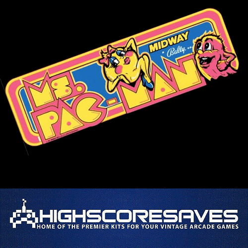 ONLINE Ms Pacman Free Play and High Score Save Kit