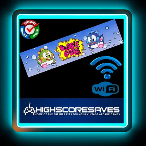 WiFi Enabled Bubble Bobble Free Play and High Score Save Kit