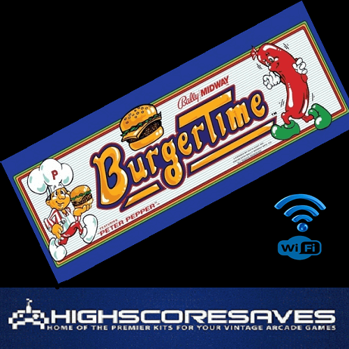 Online Burgertime Free Play and High Score Save Kit
