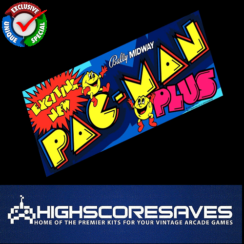 Pacman Plus Free Play and High Score Save Kit
