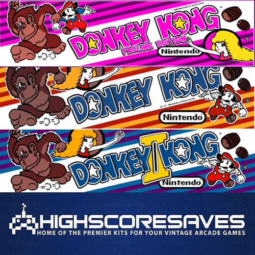 ONLINE Donkey Kong and Pauline Edition with D2K Free Play and High Score Save Kit