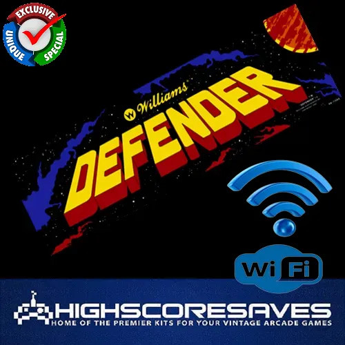 WiFi Enabled Defender Free Play and High Score Save Kit