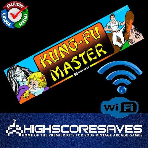 Wifi Enabled Kung Fu Master Free Play and High Score Save Kit