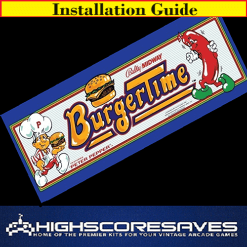 Installation Guide | Burgertime Free Play and High Score Save Kit