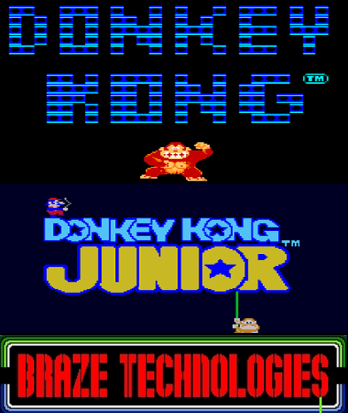 Braze Donkey Kong Donkey Kong Jr Combo High Score Save Kit