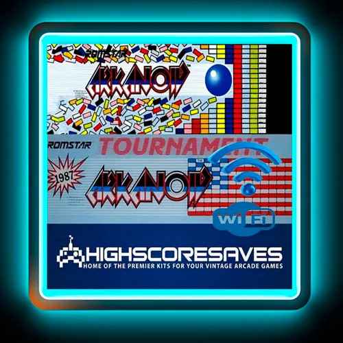 WiFi Enabled Arkanoid | Tournament Multigame Free Play and High Score Save Kit