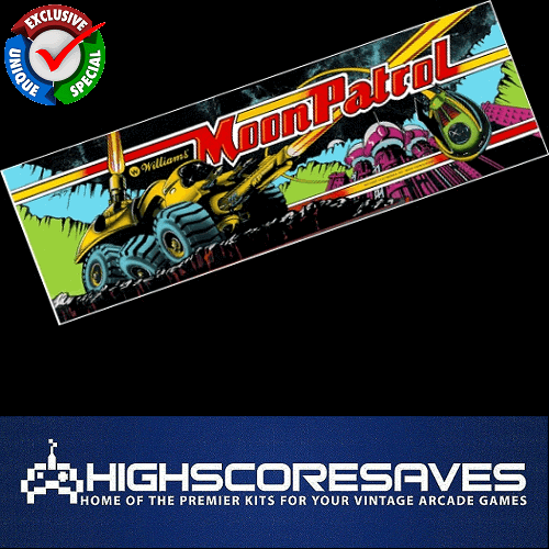 Moon Patrol Free Play and High Score Save Kit
