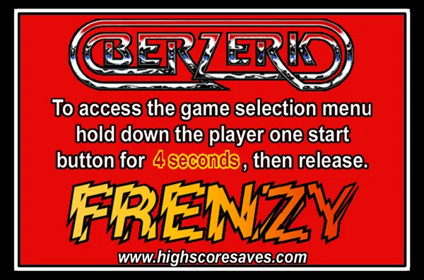 Berzerk | Frenzy Instruction Magnet