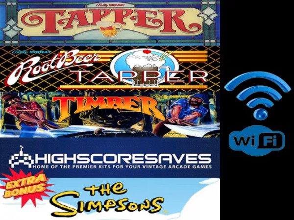 WiFi Enabled Tapper | Timber Multigame Free Play and High Score Save Kit