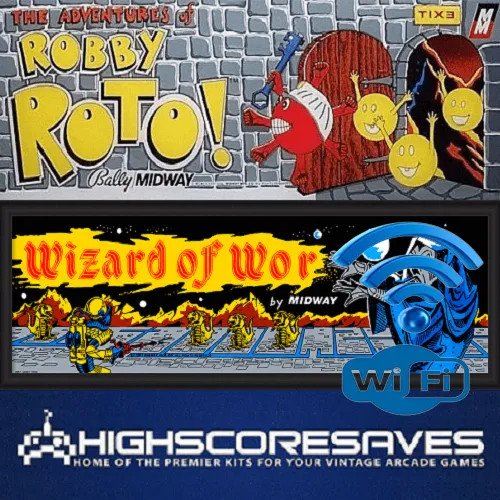 WiFi Enabled Wizard of Wor | Robby Roto Multigame Free Play and High Score Save Kit