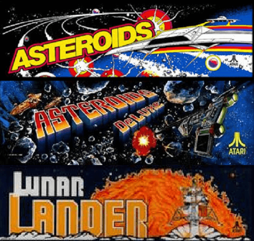 Asteroids Multigame Free Play and High Score Save Kit