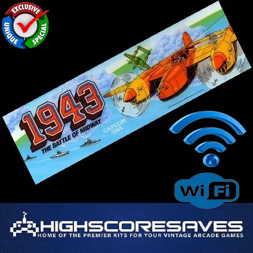 WiFi Enabled 1943 Free Play and High Score Save Kit