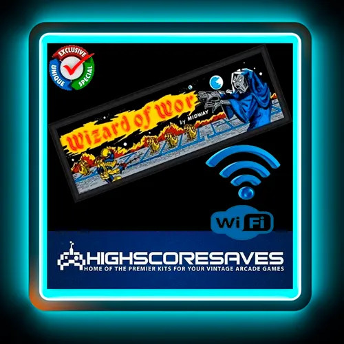 WiFi Enabled Wizard of Wor Free Play and High Score Save Kit