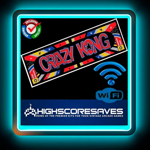 WiFi Enabled Crazy Kong Part II Free Play and High Score Save Kit