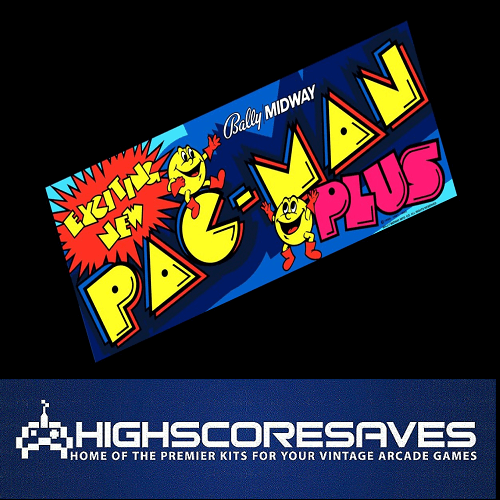 ONLINE Pacman Plus Free Play and High Score Save Kit