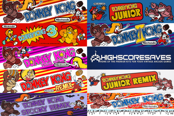 Ultimate Donkey Kong 3DK Multigame with Remix Multigame Free Play and High Score Save Kit