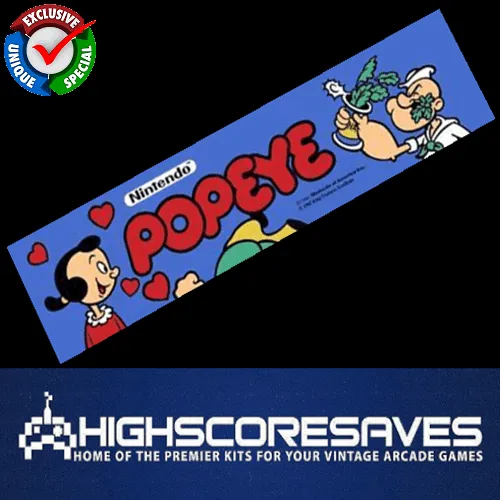 Popeye Free Play and High Score Save Kit