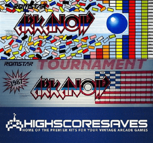 Arkanoid Free Play and High Score Save Kit Multigame