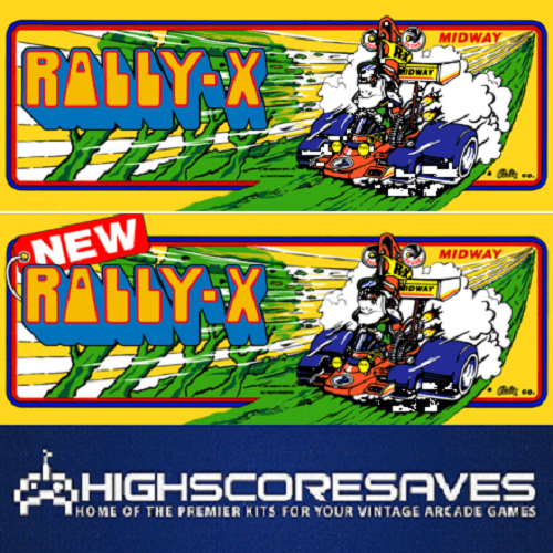 Rally X Multigame Free Play and High Score Save Kit