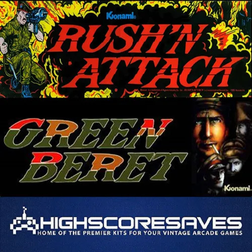 Rush'n Attack | Green Beret Free Play and High Score Save Kit