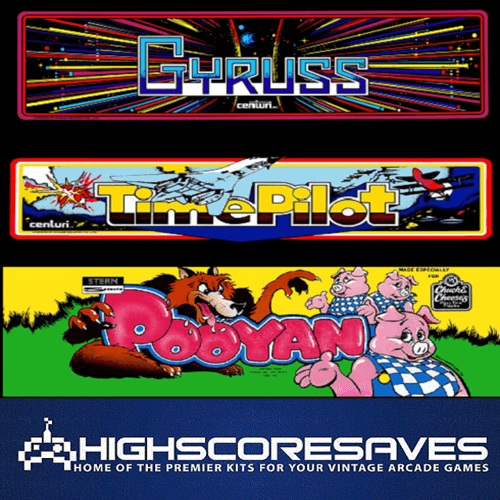Gyruss Multigame Free Play and High Score Save Kit