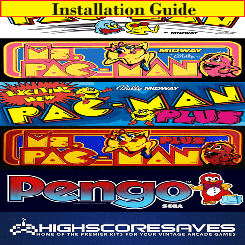 Installation Guide | Pacman | Ms Pacman Multigame Free Play and High Score Save Kit