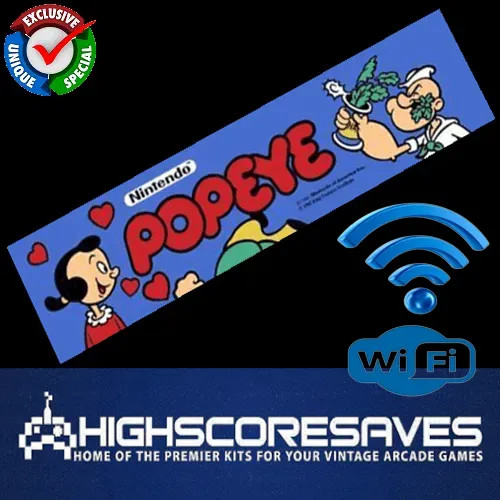 ONLINE Popeye Free Play and High Score Save Kit