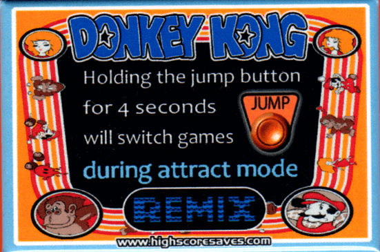 Donkey Kong Remix Instruction Magnet