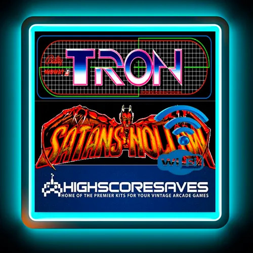 WiFi Enabled Tron | Satans Hollow Multigame Free Play and High Score Save Kit