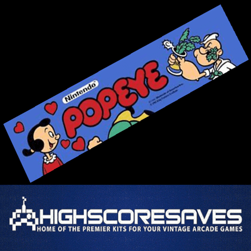 Popeye Free Play and High Score Save Kit