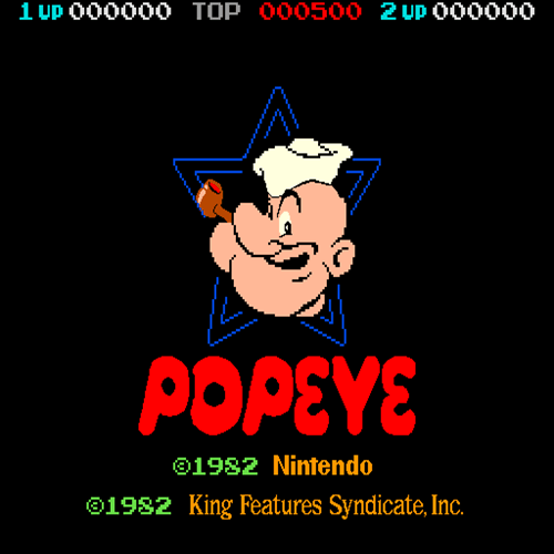 Popeye Free Play and High Score Save Kit