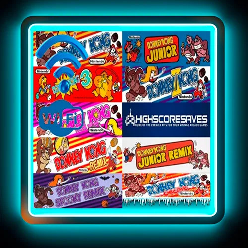 WiFi Enabled Ultimate Donkey Kong Junior 3DKJr Multigame with Remix Multigame Free Play and High Score Sav