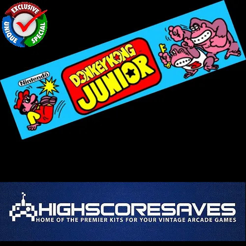 Donkey Kong Jr Free Play and High Score Save Kit