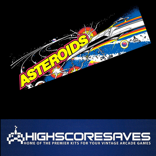 ONLINE Asteroids Free Play and High Score Save Kit