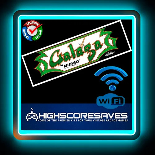 WiFi Enabled Galaga Free Play and High Score Save Kit