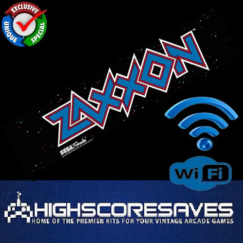 WiFi Enabled Online Zaxxon Free Play and High Score Save Kit