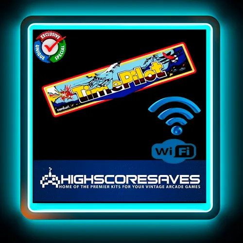 WiFi Enabled Time Pilot Free Play and High Score Save Kit