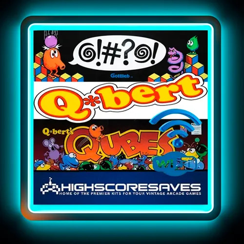 WiFi Enabled Qbert Multigame Free Play and High Score Save Kit