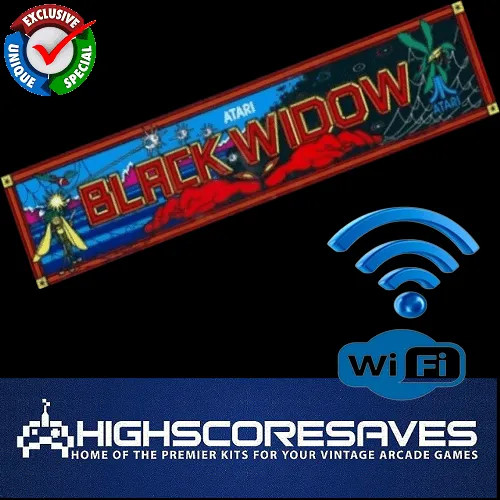 WiFi Enabled Black Widow Free Play and High Score Save Kit