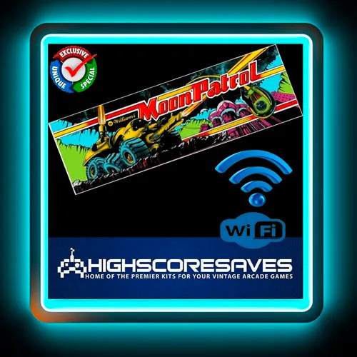 WiFi Enabled Moon Patrol High Score Save Kit and Free Play