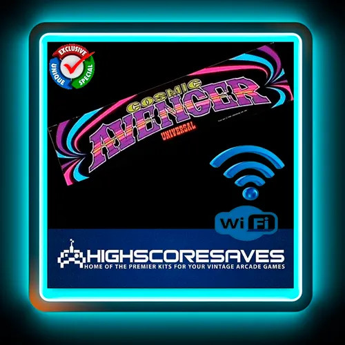 WiFi Enabled Cosmic Avenger High Score Save Kit and Free Play