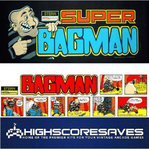 Bagman | Super Bagman Multigame Free Play and High Score Save Kit