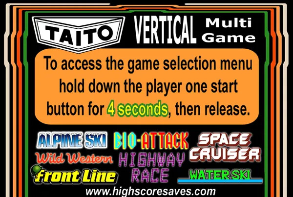 Frontline Vertical Taito Instruction Magnet