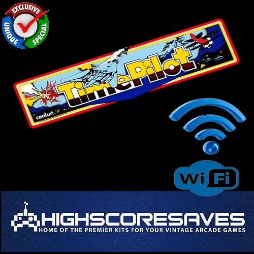 WiFi Enabled Time Pilot Free Play and High Score Save Kit