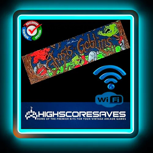 WiFi Enabled Ghosts 'N Goblins Free Play and High Score Save Kit