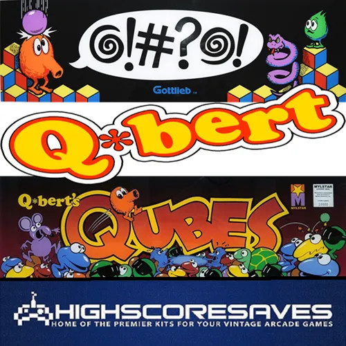 Qbert Multigame Free Play and High Score Save Kit