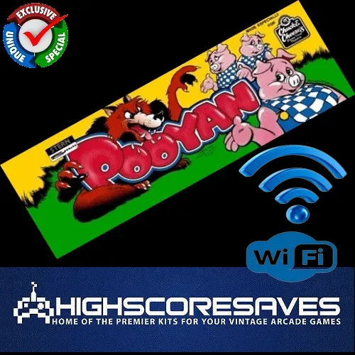 WiFi Enabled Pooyan Free Play and High Score Save Kit
