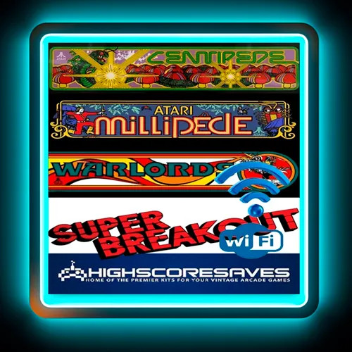 WiFi Enabled Super Multipede Multigame Free Play and High Score Save Kit